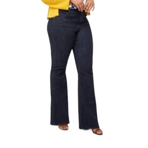 Women's Dark Wash Stretch Bootcut Jeans - Dark Blue
